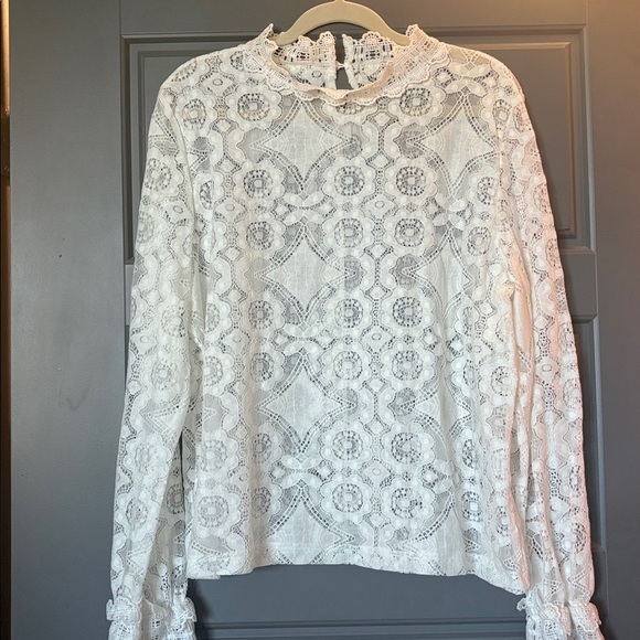 Sheer lace blouse - Picture 2 of 5